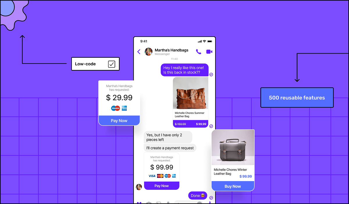 super app screen with payment and online shopping